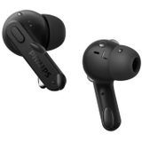 Philips TAT2206BK/00 In Ear Oordopjes Volwassenen, Water- en Zweetbestendig, Bluetooth, 18 Uur Speeltijd, Zachte Siliconen Cover 3 Maten, Ingebouwde Microfoon, Comfortabele Pasvorm, Zwart