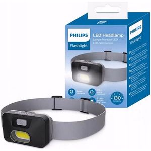 Philips Hoofdlamp LED - 130 L - 3 Lichtmodi - IPX4 - Incl. 3x AAA-batterij - Grijs