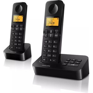 Philips D2652B/01 - Draadloze Telefoon - Antwoordapparaat - Zwart