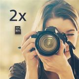 Philips MicroSDHC Kaart 32GB - Class 10 - UHS-I - 2-Pack - Inclusief Adapter