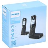 Philips Draadloze Telefoon D2752B/12 - DECT - 2 Handsets - Huistelefoon - Vaste Lijn