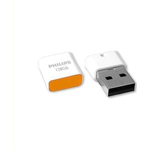 Philips Pico USB flash drive 128 GB USB Type-A 2.0 Oranje, Wit
