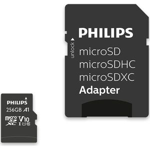 Philips - Micro SDHC/XC 256GB - Geheugenkaart - Class 10 - UHS-I U1