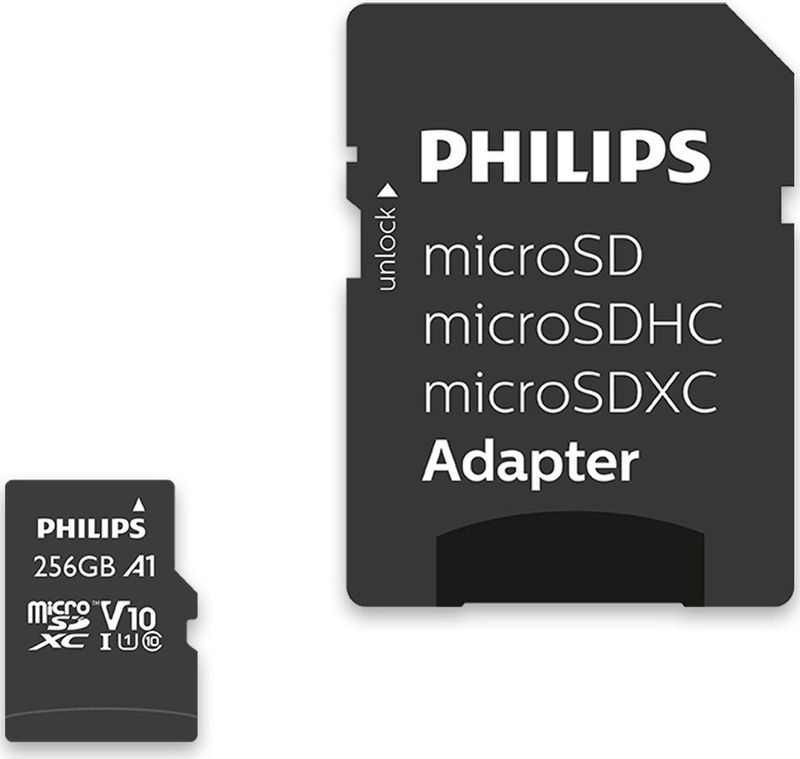 Philips - Micro SDHC/XC 256GB - Geheugenkaart - Class 10 - UHS-I U1
