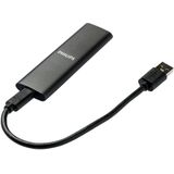 Philips FM02SS030P/00 externe SSD (2 TB) SATA" 520 MB/S Lesegeschwindigkeit, 550 MB/S Schreibgeschwindigkeit, - Ultra Speed USB-C 3.2 - Aluminium - Space Grey