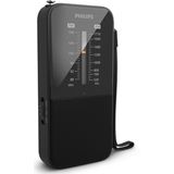 Philips - Tar1509 - Draagbare Radio - Zwart - Compact Ontwerp