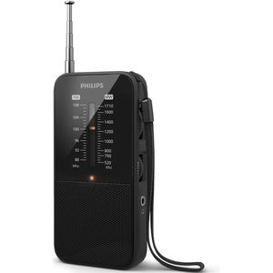 Philips - Tar1509 - Draagbare Radio - Zwart - Compact Ontwerp