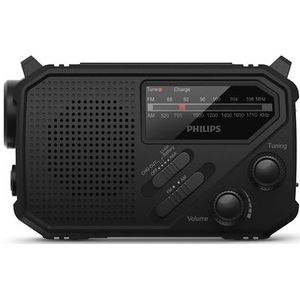 Philips TAR1609/00 - Radio - Zwart - Draagbaar met Zaklamp en SOS-alarm