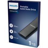 Philips - External SSD - 1TB - Space Grey - Aluminium