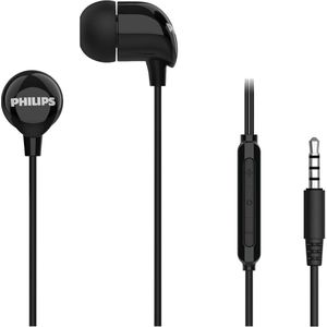 Philips - TAE1156BK - In-Ear Koptelefoon - Zwart - Bekabeld - Remote met Microfoon - Jack Plug 3.5 mm