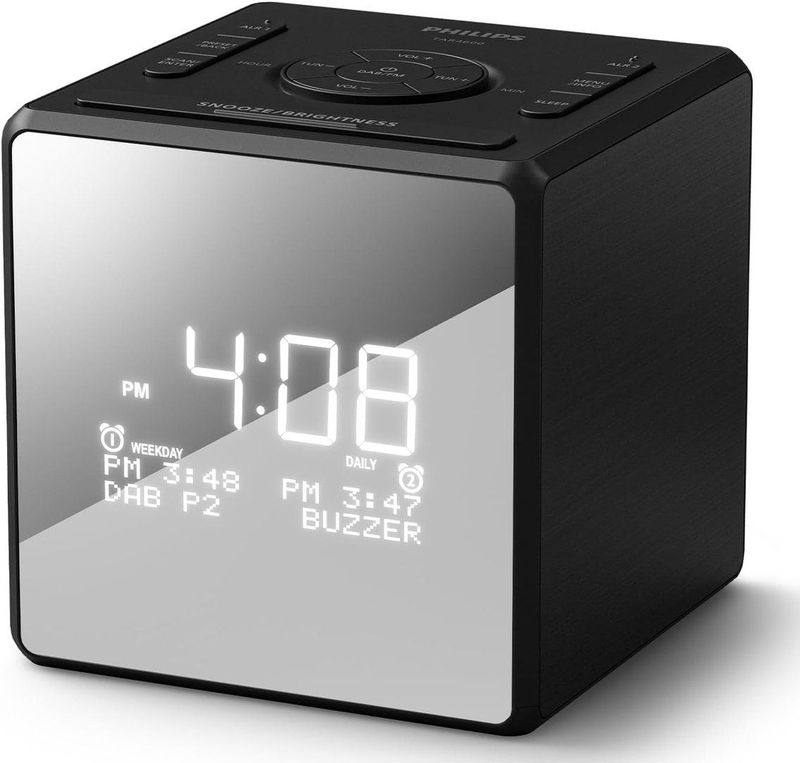 PHILIPS TAR4600 - DAB/FM Wekkerradio - USB-C Oplaadpoort - Dubbel Alarm