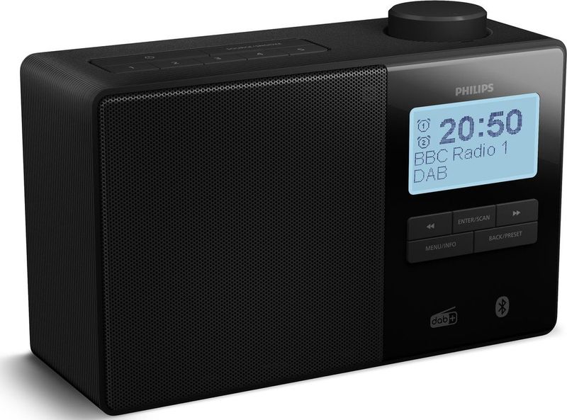 Philips TAR5600/00 - Draagbare Radio - Spatwaterbestendig - Bluetooth 5.3 - Groot LCD-scherm