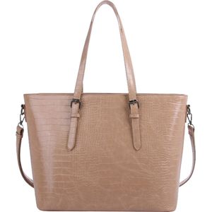 Orta Nova Brescia Shopper Croco indian tan