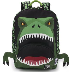 YLX Gear & Freek Vonk Kids Backpack green dino bite schooltas kind