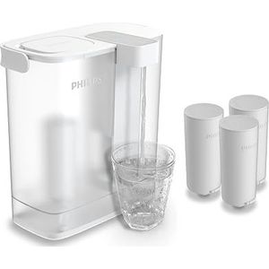 Philips Micro X-Clean Instant Waterfilterkan + Waterfilters (3St.) AWP2980WH3