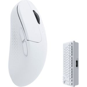 Keychron - M3 Mini - Draadloze Muis - Wit - Geavanceerde Functies