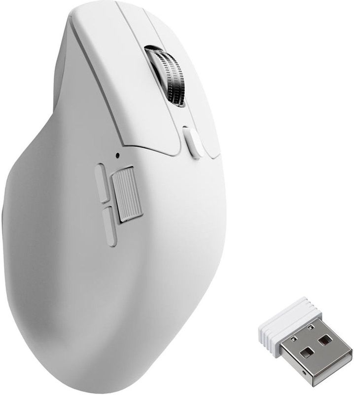 Keychron M6 - Draadloze Muis - Wit - Ergonomisch Ontwerp