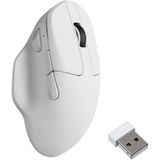 Keychron - M7 Draadloze Computermuis - Wit - Ergonomisch - 26K DPI
