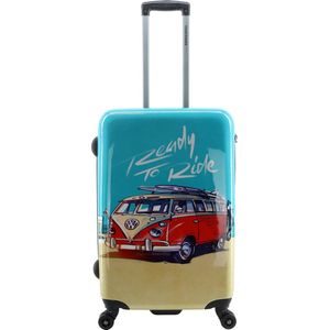 Volkswagen Bedrukt Harde Koffer / Trolley / Reiskoffer - 67 cm (Medium) - Ready to Ride Print