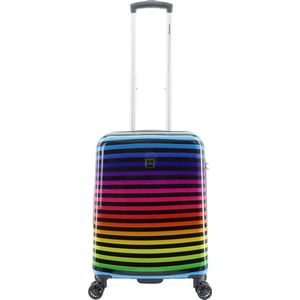 Saxoline Harde Koffer / Trolley / Reiskoffer - 55 cm (S) - Color Strip