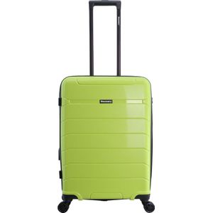 Discovery Harde Koffer / Trolley / Reiskoffer - 65 cm (Medium) - Skyward - Lime