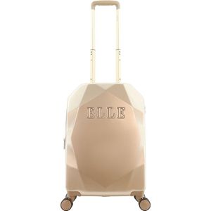 ELLE Harde Koffer / Trolley / Reiskoffer - 67 cm (Medium) - Diamond - Taupe