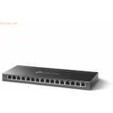 TP-Link PoE+ schakelaar TL-SG116P 16 poort (16 Havens), Netwerkschakelaar, Zwart
