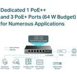TP-Link TL-SG1006PP netwerk-switch Unmanaged Gigabit Ethernet (10/100/1000) Power over Ethernet (PoE) Grijs