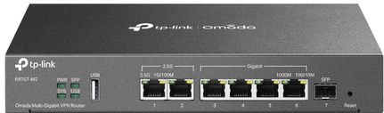 TP-Link Omada ER707-M2 bedrade router 2.5 Gigabit Ethernet, Fast Ethernet, Gigabit Ethernet Zwart