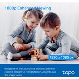 TP-Link Tapo C200P2 360° bewakingscamera voor binnen, 1080p, nachtzicht, bewegingsdetectie, twee-weg audio, compatibel met Alexa & Google Assistant, voor baby's en huisdieren, 2 stuks Tapo C200