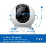 TP-Link - Tapo C200P2 - Beveiligingscamera - Wit - Wifi