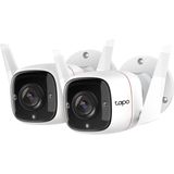 TP-Link Tapo C310 - Beveiligingscamera voor Buiten - 2K - Sterrenlicht-nachtzicht Home Security Wi-Fi - Wit - 2 pack