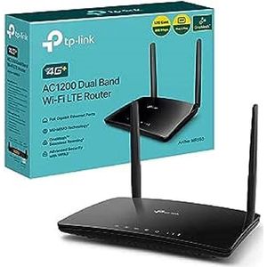 TP-Link - 4G+-Router - Zwart - Kunststof - Ondersteunt 300 Mbps