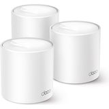TP-Link Deco X10(3-Pack), AX1500 Mbps, bis zu 520 m² Reichweite, Verbindung von bis zu 120 Geräten, Gigabit-Port, einfache Installation per mobiler App, KI-gestütztes Wi-Fi 6 Mesh-System