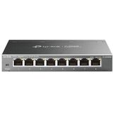 TP-Link TL-SG608E 8-poorts Gigabit Easy Smart Managed Network Switch (plug-and-play, metalen behuizing, QoS, IGMP-Snooping, VLAN, centraal beheer, energiezuinig)