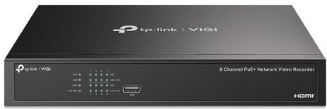 TP-Link - VIGI NVR1008H-8P - Netwerk Video Recorder - Zwart - 10 TB Opslag