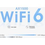 TP-Link - AX1500 - Whole Home Mesh Wi-Fi 6 Systeem - Dual-band - 1500 Mbit/s