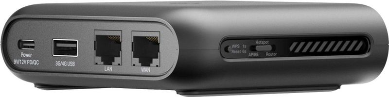 TP-Link TL-WR1502X - Router - Zwart - Gigabit Ethernet - USB Poort