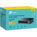 Tp-link - Ls105gp - Switch - 5 Poorten - Zwart - 65W PoE-budget