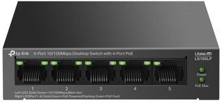 Tp-link - Ls105lp - Switch - Zwart - 41 W PoE-budget