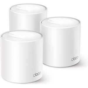 TP-Link Deco X1500 V1 - WLAN-System - (3 Router) - bis zu 520 m² - Netz 1GbE - Wi-Fi 6