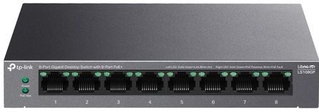 Tp-link Ls108gp Switch - Gigabit - 8 Poorten - 62 W PoE-budget