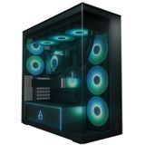 ARCTIC Xtender - Midi Tower Behuizing - Zwart - E-ATX - Met 5 ARGB Ventilatoren