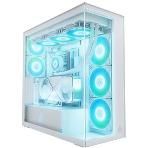 ARCTIC Xtender VG - Midi Tower Behuizing - Wit - Panoramisch Ontwerp - Hoge Luchtstroom