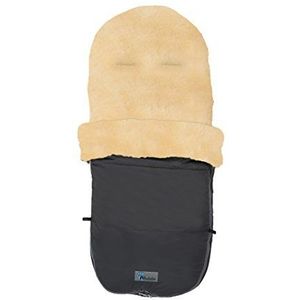 Altabebe MT2280LP-65 winterlamsvachtvoetenzak voor Bugaboo en Joolz Nordkap-collectie 12-36 maanden, zwart