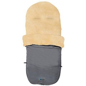 Altabebe MT2280LP-64 Winter Lambskin voetenzak voor Bugaboo en Joolz Nordkap collectie 12-36 maanden, donkergrijs
