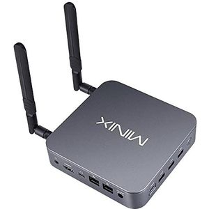 MINIX J51-C8 Max Mini-pc, Intel N5105 4-core max. 2,9 GHz, 8 GB RAM, 512 GB SSD, HDMI + Mini DP + USB-C drievoudig display, dual-band wifi, Bluetooth 5.2, 2 * USB 3.2, 1 * USB 2.0, 2 * 2.5G RJ45