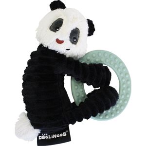 Les Deglingos - Rototo's - Bijtring - Panda - Pluche - Zacht Fluweel