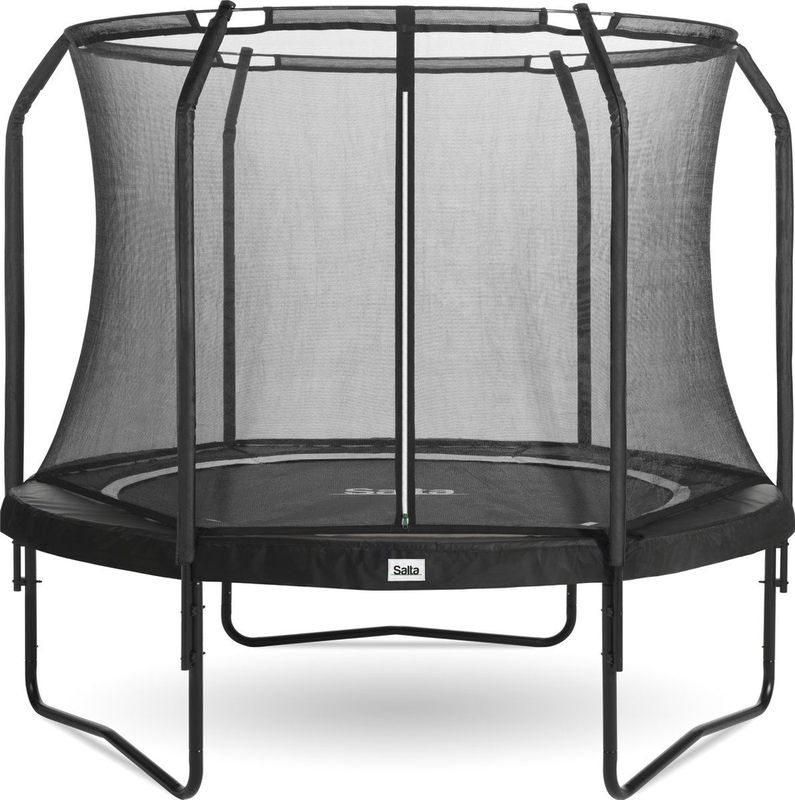 Salta 551-17 PBE, Trampolin über der Erde, Rund, 100 kg, Sicherheitsnetz, Schwarz