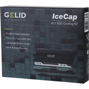 Gelid ICECAP M.2 SSD Cooling Kit HS-M2-SSD-21 #####M.2 SSD-Kühler